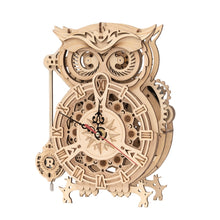 Load image into Gallery viewer, 161pcs 3D Owl Clock Wooden Model Kits