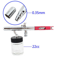 Load image into Gallery viewer, OPHIR 6PCS 0.35MM Dual-Action Gravity Airbrush Set