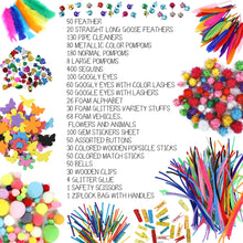 Load image into Gallery viewer, 1500pcs Kids Arts and Craft Kit