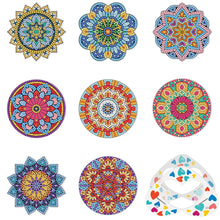 Load image into Gallery viewer, 6pcs/set Coaster 5D Special Shaped Drill Diamond Painting Kit