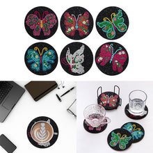 Load image into Gallery viewer, 6pcs Diamond Painting Coaster Kit
