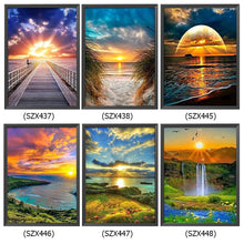 Load image into Gallery viewer, Sunrise Scenery Cross Stitch Kits