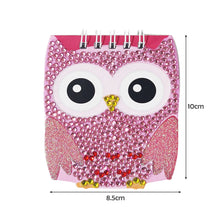 Load image into Gallery viewer, 6pcs Owl Cartoon 5D Diamond Painting Notebook Set Kit