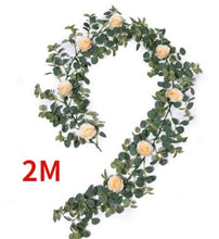 Load image into Gallery viewer, 1.8M Artificial Eucalyptus Rose Vine