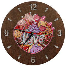 Load image into Gallery viewer, 5D Diamond Painting Wood Clock Kits