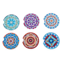 Load image into Gallery viewer, 6pcs/set Coaster 5D Special Shaped Drill Diamond Painting Kit