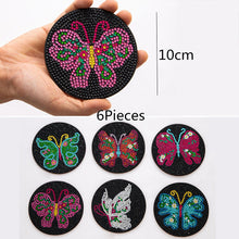 Load image into Gallery viewer, 6pcs Diamond Painting Coaster Kit