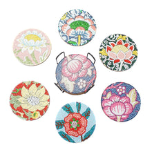Load image into Gallery viewer, 6pcs/set Coaster 5D Special Shaped Drill Diamond Painting Kit