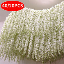 Load image into Gallery viewer, 40/20Pcs Artificial Wisteria Flower Vine