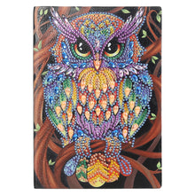 Load image into Gallery viewer, 5D Owl Diamond Painting Notebook Kit