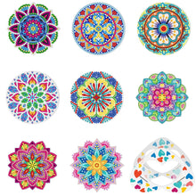 Load image into Gallery viewer, 6pcs/set Coaster 5D Special Shaped Drill Diamond Painting Kit