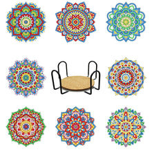 Load image into Gallery viewer, 6pcs/set Coaster 5D Special Shaped Drill Diamond Painting Kit