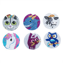 Load image into Gallery viewer, 6pcs/set Coaster 5D Special Shaped Drill Diamond Painting Kit
