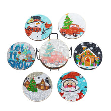 Load image into Gallery viewer, 6pcs/set Coaster 5D Special Shaped Drill Diamond Painting Kit