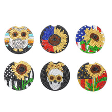 Load image into Gallery viewer, 6pcs/set Coaster 5D Special Shaped Drill Diamond Painting Kit