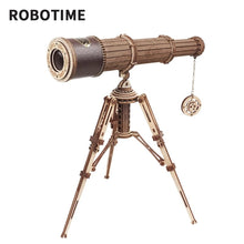 Load image into Gallery viewer, 1:1 DIY 314pcs Telescope Wooden Model Kits