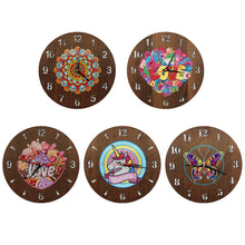 Load image into Gallery viewer, 5D Diamond Painting Wood Clock Kits
