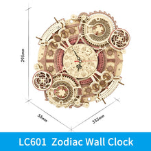 Load image into Gallery viewer, Wall Clock 3D Wooden Puzzle Model Building Kits
