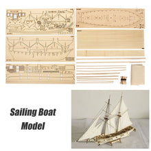 Load image into Gallery viewer, Scale Assembling Model Wooden Sailboat Kit
