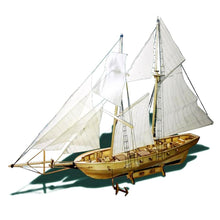 Load image into Gallery viewer, Scale Assembling Model Wooden Sailboat Kit
