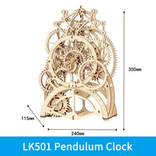 Load image into Gallery viewer, 3D Wooden Puzzle Mechanical Gear Drive Model Kit
