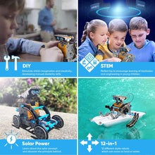 Load image into Gallery viewer, 12 in 1 Educational Solar Technology Robot Kit 6-12 Years Old
