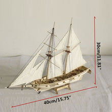 Load image into Gallery viewer, Scale Assembling Model Wooden Sailboat Kit
