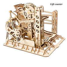 Load image into Gallery viewer, 3D Wooden Puzzle Marble Run Assembly Model Kit
