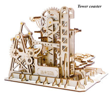 Load image into Gallery viewer, 3D Wooden Puzzle Marble Run Assembly Model Kit
