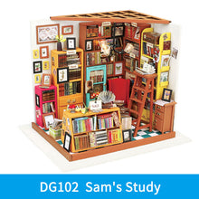 Load image into Gallery viewer, Wooden Miniature Dollhouse Model Building Kits
