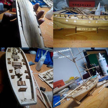 Load image into Gallery viewer, Scale Assembling Model Wooden Sailboat Kit
