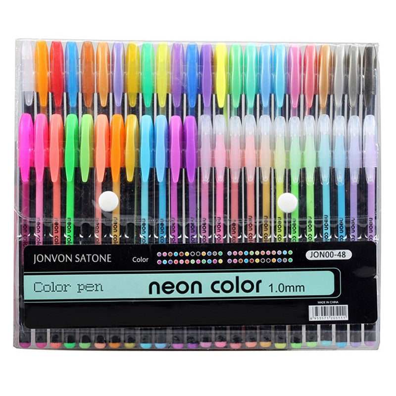 48 Colors Sketch Marker Brush Pens