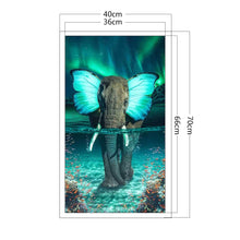 Load image into Gallery viewer, Full Cross Stitch Butterfly Elephant Kit
