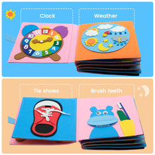 Load image into Gallery viewer, Baby Montessori Busy Cloth Book
