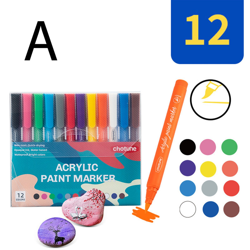 24 Colors Acrylic Paint Markers