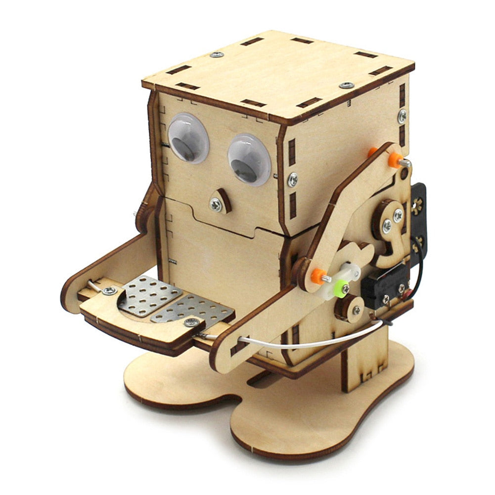 DIY Robot Eating Coin Model Assemble Kit