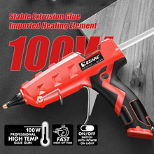 Load image into Gallery viewer, Hot Melt Glue Gun 100W Heavy Duty with Glue Sticks
