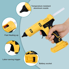 Load image into Gallery viewer, Cordless Electric Handheld Hot Glue Gun with 12 Sticks
