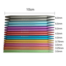 Load image into Gallery viewer, 9 Pairs Aluminum Alloy Circular Knitting Needles
