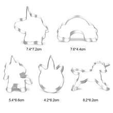 Load image into Gallery viewer, Cartoon Unicorn Cookie Cutters
