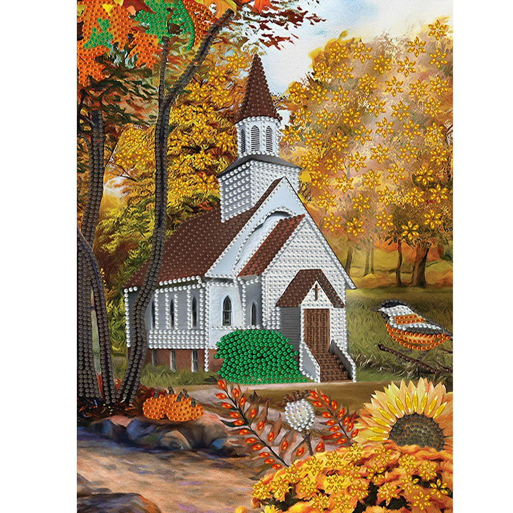 Four Seasons Church 5D Diamond Painting Kits