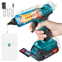 Load image into Gallery viewer, Cordless Electric Handheld Hot Glue Gun with 12 Sticks
