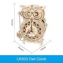 Load image into Gallery viewer, Wall Clock 3D Wooden Puzzle Model Building Kits
