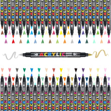 Load image into Gallery viewer, 48/60 Colors Acrylic Marker Dual Brush Tip
