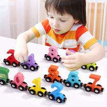 Load image into Gallery viewer, Mini Train Cars with Numbers
