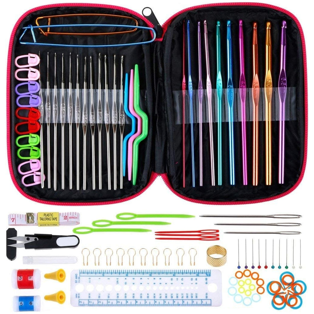 100Pcs Crochet Needles Set