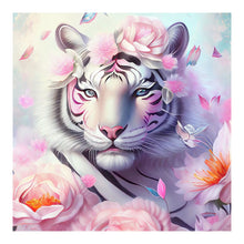 Load image into Gallery viewer, 5D DIY Diamond Painting Tiger Butterfly Girl Kit
