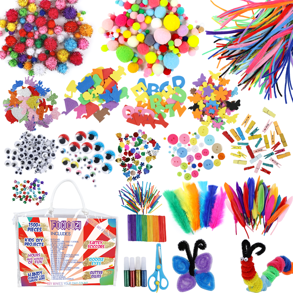 1500pcs Personalized Kids Arts Kit - crazypaisleyscraftsupplies