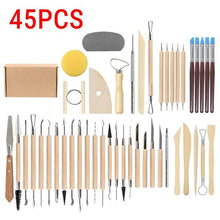 Load image into Gallery viewer, 61PCS Ceramic Clay Tools Set - crazypaisleyscraftsupplies
