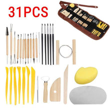 Load image into Gallery viewer, 61PCS Ceramic Clay Tools Set - crazypaisleyscraftsupplies
